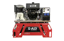 Compresseur thermique THUNDER 130D moteur Diesel 11CV avec génératrice 5kVA MMA