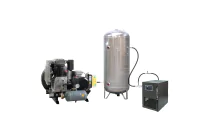 K30 BF7.5/500V/ES - Compresseur à pistons sur plateau 7,5 CV cuve 500L sécheur